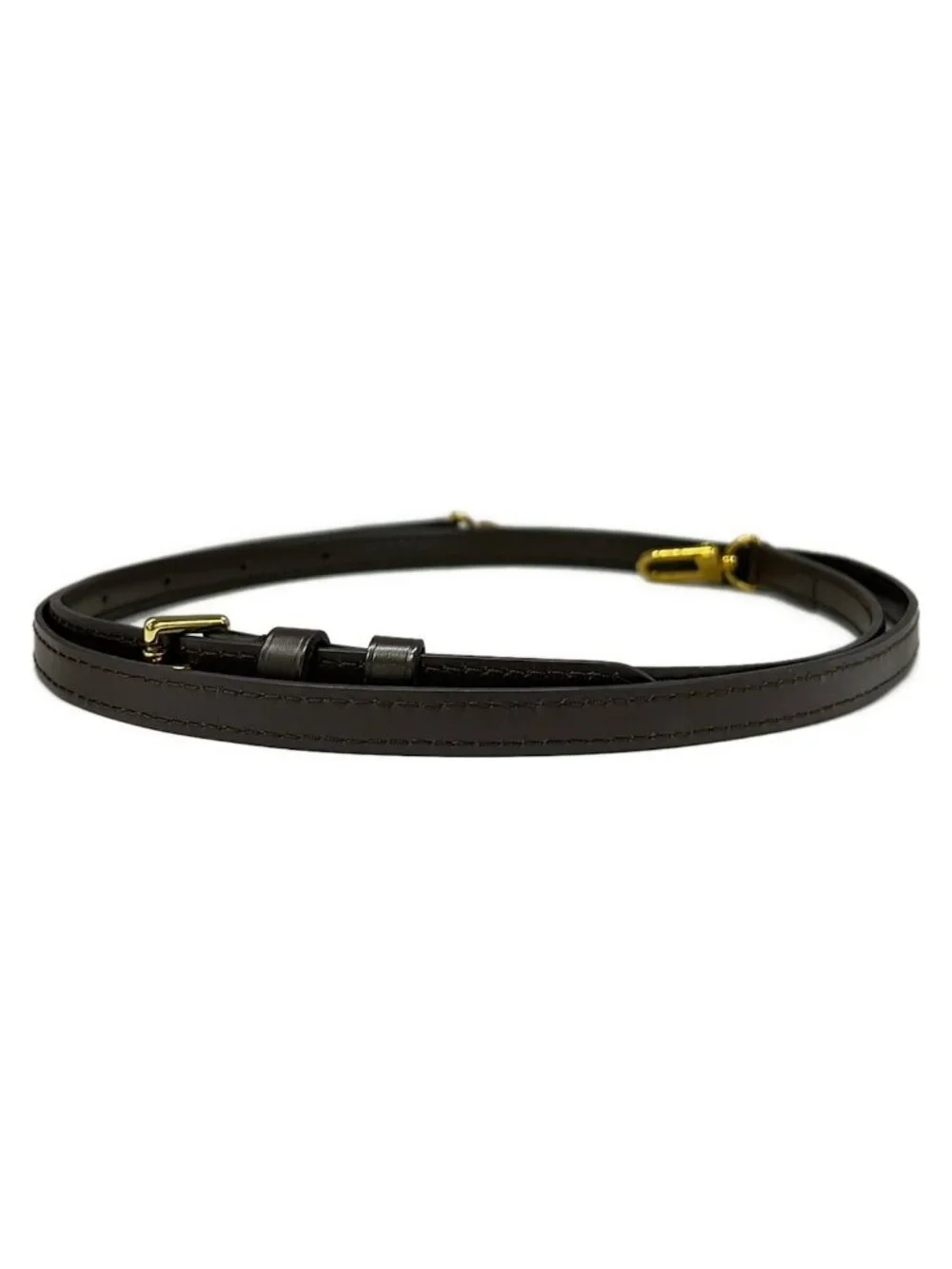 Louis Vuitton Shoulder Strap Damier for Ebene Leather